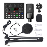V8S Live Sound Card Réglage de la tonalité Changement de son Intelligent Dodge Support Deux personnes Deux plates-formes