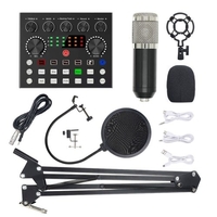 V8S Live Sound Card Réglage de la tonalité Changement de son Intelligent Dodge Support Deux personnes Deux plates-formes