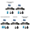 V8X PRO carte son multifonctionnelle BT en direct carte son de mélangeur Audio intelligente pour ordinateurs et téléphone portable carte de mixage de son en direct
