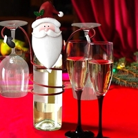 Vacances Bouteille De Vin Porte-verres Comptoir Décoration De Fête De Noël Parfait Pour La Décoration Intérieure Bonhomme De Neige Cadeaux Ornements De Noël