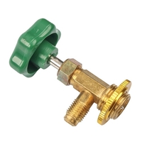 Valve de perçage pour bidon de réfrigérant Valve de charge de climatisation de voiture Valve ouverte de réfrigérateur pour la plupart des petites canettes de réfrigérant (interface de sortie d