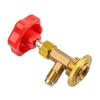 Valve de perçage pour bidon de réfrigérant Valve de charge de climatisation de voiture Valve ouverte de réfrigérateur pour la plupart des petites canettes de réfrigérant (interface de sortie d