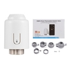 Vanne de radiateur thermostatique ZigBee Thermostat de radiateur intelligent programmable APP Control Commande vocale Compatible avec Alexa Google Assistant Détection de fenêtre ouverte Fonction anti-gel