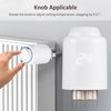 Vanne de radiateur thermostatique ZigBee Thermostat de radiateur intelligent programmable APP Control Commande vocale Compatible avec Alexa Google Assistant Détection de fenêtre ouverte Fonction anti-gel