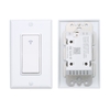 Variateur de lumière intelligent à 3 voies Interrupteur intelligent WiFi mural compatible avec Alexa et Google Assistant et IFTTT Aucun hub requis Télécommande Fil neutre requis Interrupteur avec programmateur