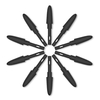 VEIKK P002 10 pièces pointes de stylo de remplacement stylet sans batterie pointe de stylo résistant à l