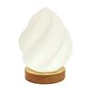 Veilleuse Décor de Bureau Lampe de Table Lampe de Table avec Base en Bois 3 Couleurs de Lumière 10 Niveaux Luminosité Réglable Alimentation USB pour Bureau Maison Chambres Salon Lecture Étudier Cadeau de Noël