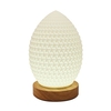 Veilleuse décoration de bureau Football américain lampe de table lampe de table avec base en bois 3 couleurs de lumière 10 niveaux de luminosité réglable pour bureau maison chambres salon lecture étudier cadeau de noël
