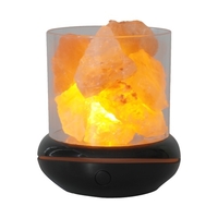 Veilleuse en pierre de sel cristal 7 couleurs LED lampe en cristal de roche