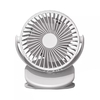 Ventilateur à clipser ou à utilisation verticale SOLOVE Direction du vent à 360 degrés Charge de type C 2000mAh Ventilateur à clip rechargeable à 3 niveaux de vitesse Petit refroidisseur d