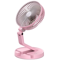 Ventilateur de bureau à LED de 7 pouces refroidissant le ventilateur pliable rechargeable 2600mAh