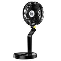 Ventilateur de bureau à LED de 7 pouces refroidissant le ventilateur pliable rechargeable de 5200mAh