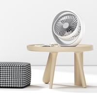 Ventilateur de bureau USB KKmoon ventilateur Rechargeable Portable à faible bruit pour dortoir de bibliothèque de bureau à domicile voyageant 3 vitesses réglage de 270 °