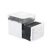 Ventilateur de climatisation USB KKmoon 3 vitesses 41 ℉ ventilateur de refroidissement à air de table avec stérilisateur UV LED lumière colorée pour garage de bureau de chambre à coucher