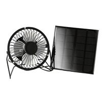 Ventilateur de panneau solaire alimenté par un téléphone mobile extérieur