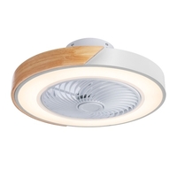 Ventilateur de plafond AC220V avec éclairage avec télécommande Lampe de ventilateur de plafond Lumière 3 couleurs Lampe de plafond à vent à 3 vitesses pour chambre Salon Salle à manger