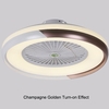 Ventilateur de plafond avec allumage de la lumière LED Variation progressive de la vitesse du vent Télécommande sans pile Plafonnier LED moderne pour chambre à coucher Salon Salle à manger