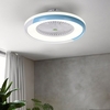 Ventilateur de plafond avec allumage de la lumière LED Variation progressive de la vitesse du vent Télécommande sans pile Plafonnier LED moderne pour chambre à coucher Salon Salle à manger