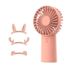 Ventilateur de poche Portable 3 vitesses avec batterie ou USB alimenté avec 3 accessoires mignons différents pour la décoration Ventilateur à main pour l
