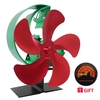 Ventilateur de poêle à 5 lames alimenté par la chaleur,  ventilateur de cheminée,  fonctionnement silencieux,  circulation d
