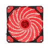 Ventilateur de ventilateur de boîtier de PC 12CM silencieux LED Ventilateur Vent fort 15 LED lumière rouge