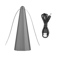 Ventilateur répulsif à mouches de Table multifonctionnel Portable automatique répulsif à insectes Spinner avec lames souples pour usage intérieur extérieur maison Restaurant fête BBQ