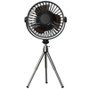 Ventilateur trépied extérieur USB Rechargeable Camping Desk Fan Ventilateur de plafond portable Power Bank avec veilleuse 3 vitesses/modes d