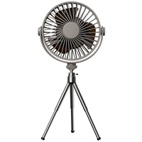 Ventilateur trépied extérieur USB Rechargeable Camping Desk Fan Ventilateur de plafond portable Power Bank avec veilleuse 3 vitesses/modes d