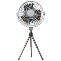 Ventilateur trépied extérieur USB Rechargeable Camping Desk Fan Ventilateur de plafond portable Power Bank avec veilleuse 3 vitesses/modes d