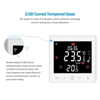 Ventilo-convecteur intelligent pour système à 4 tuyaux Thermostat WIFI/485 Modbus avec application et commande vocale Écran LCD 3, 5 pouces Thermostat programmable intelligent Verrouillage enfant Prévision météo