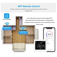 Ventilo-convecteur intelligent pour thermostat de système à 4 tuyaux WIFI/485 Modbus avec application et commande vocale Écran LCD 3, 5 pouces Thermostat programmable intelligent Verrouillage enfant