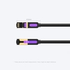 Vention CAT7 SSTP Câble Ethernet Câble torsadé en plaqué or Câble souple en PVC pour bureau Accueil Net Bar Hôtel Noir 0.5m