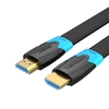 Vention HDMI2.0 Câble plat 3D 2160P Câble de données HDMI pour HDTV Projecteur LCD HDMI 4K Câble 2M