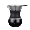 Verser sur la cafetière 7 oz carafe en verre sans papier avec filtre en acier inoxydable