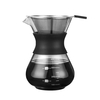 Verser sur la cafetière Carafe en verre sans papier de 14 oz avec filtre en acier inoxydable