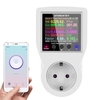 Version BT Prise de courant intelligente Moniteur de puissance électrique Compteur de courant alternatif multi-énergie Écran couleur LCD de 2, 4 pouces Ordinateurs Téléphone mobile APP Dispositif de contrôle à distance