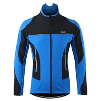 Veste de cyclisme homme coupe-vent à manches longues maillot de vélo VTT veste de vélo de montagne manteau