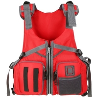 Veste de sauvetage de pêche réglable gilet de sauvetage de sécurité veste multifonctionnelle extérieure