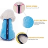 Veste polaire chaude pour animaux de compagnie chien veste hiver chien col montant fermeture à glissière vêtements pour petits chiens de taille moyenne