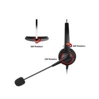 VH530 Professional Téléphone Headset Clear Voice Noise Cancellation Service clientèle Wired Head monté 2.5mm écouteur Jack pour Call Center Téléphone numérique