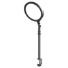 VIJIM K13 Panneau lumineux de remplissage de forme ronde de 10 pouces Lampe vidéo LED de bureau 2700K-5800K Batterie intégrée à intensité variable avec rotule rotative à 360 ° Support de montage de bureau à pince en C extensible pour vidéoconfér