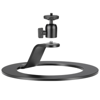 VIJIM LT04 Support de support de projecteur de bureau avec rotule rotative à 360° Raccord à vis 1/4" en alliage d