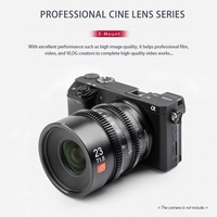 VILTROX S 23mm T1.5 Objectif à mise au point manuelle Objectif de réalisation de films APS-C Grand Apeture E-Mount Remplacement pour Sony A7/A7II/A7R/A7RII/A7S/A7SII/A6500/A6300 E-Mount Appareils photo sans miroir