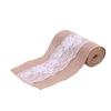 Vintage jute toile de jute avec rouleau de dentelle pour la décoration de mariage dans Table Runner parti chaise ceintures décoration de la maison