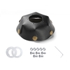 Vintage Lampshade LED Lamp Protective Cover Decorative Light PU Leather Camping Lampshade Compatible with Goalzero and Ledlenser ML4