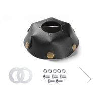 Vintage Lampshade LED Lamp Protective Cover Decorative Light PU Leather Camping Lampshade Compatible with Goalzero and Ledlenser ML4