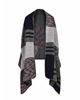 Vintage Women Faux Cachemire Tricot Poncho Shawl Cardigan Sweate