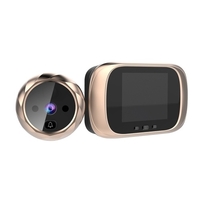 Visionneuse de porte numérique judas caméra de porte sonnette 2, 8 pouces écran LCD Vision nocturne prise de vue photo surveillance de porte numérique pour la sécurité à domicile