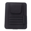 Visière de rangement pare-soleil manchon portefeuille PU étui de rangement en cuir lunettes cartes organisateur Clips titulaire