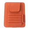 Visière de rangement pare-soleil manchon portefeuille PU étui de rangement en cuir lunettes cartes organisateur Clips titulaire